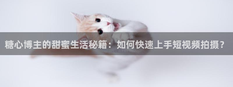 黄糖心vlog：糖心博主的甜蜜生活秘籍：如何快速上手短视频拍摄？