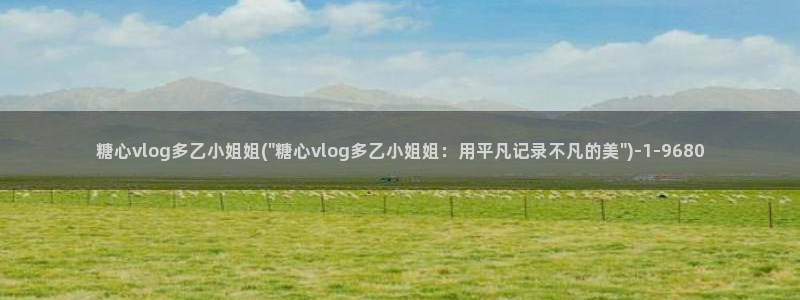 糖心vlog夫妻：糖心vlog多乙小姐姐(\